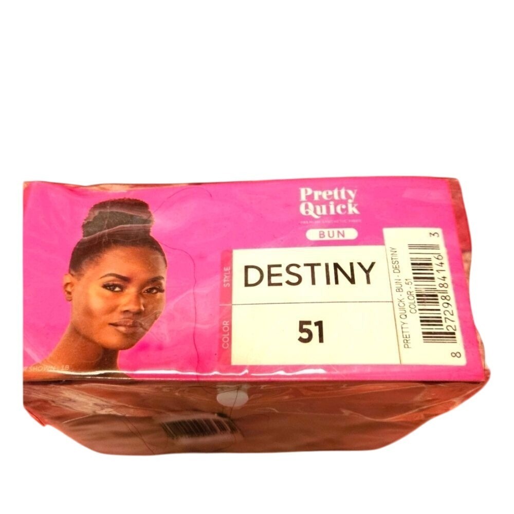 Outre - Pretty Quick- Bun- Destiny -‎ 51 Gray. Premium synthetic fiber
